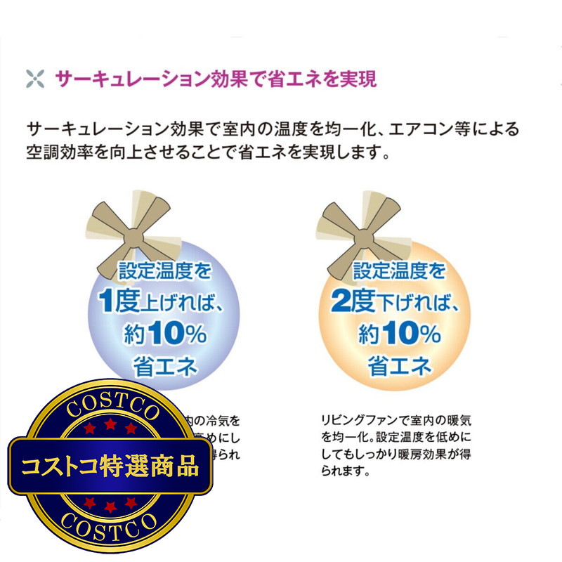 (コストコ) 大光電機 LEDシーリングファン 4枚羽 / 5灯 ブラック CSF-581B - 画像 (4)
