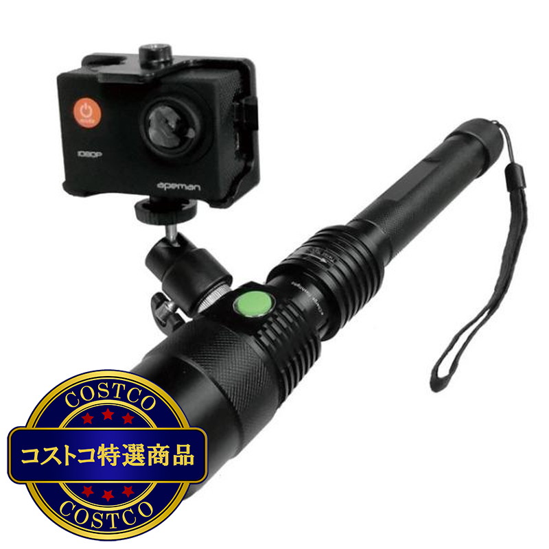 (コストコ) tollight PRO 充電式懐中電灯 800ルーメン スマホ ホルダー付 / 角形MUカメラ付属   ULT501-CAMU