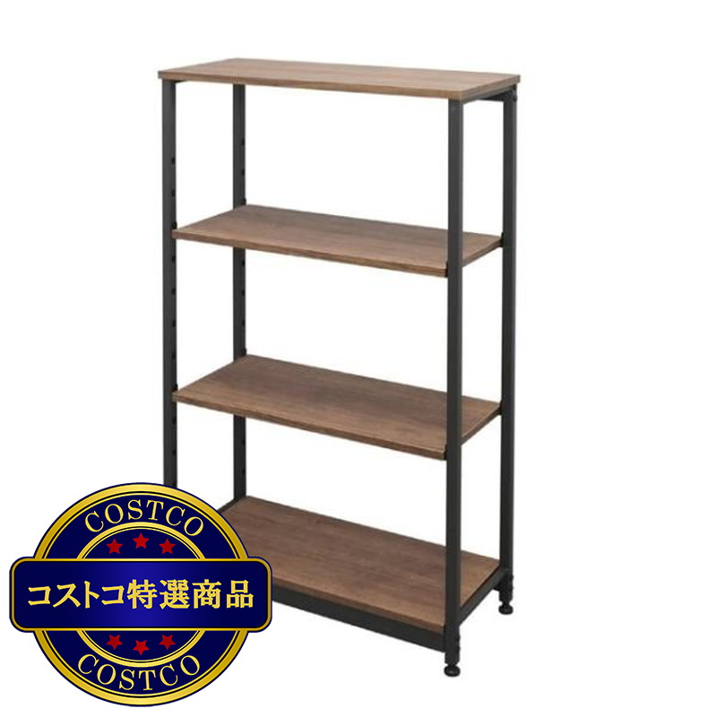 (コストコ) アイリスオーヤマ  スチールウッドラック 幅62cm 4段  SWR-6212  251470