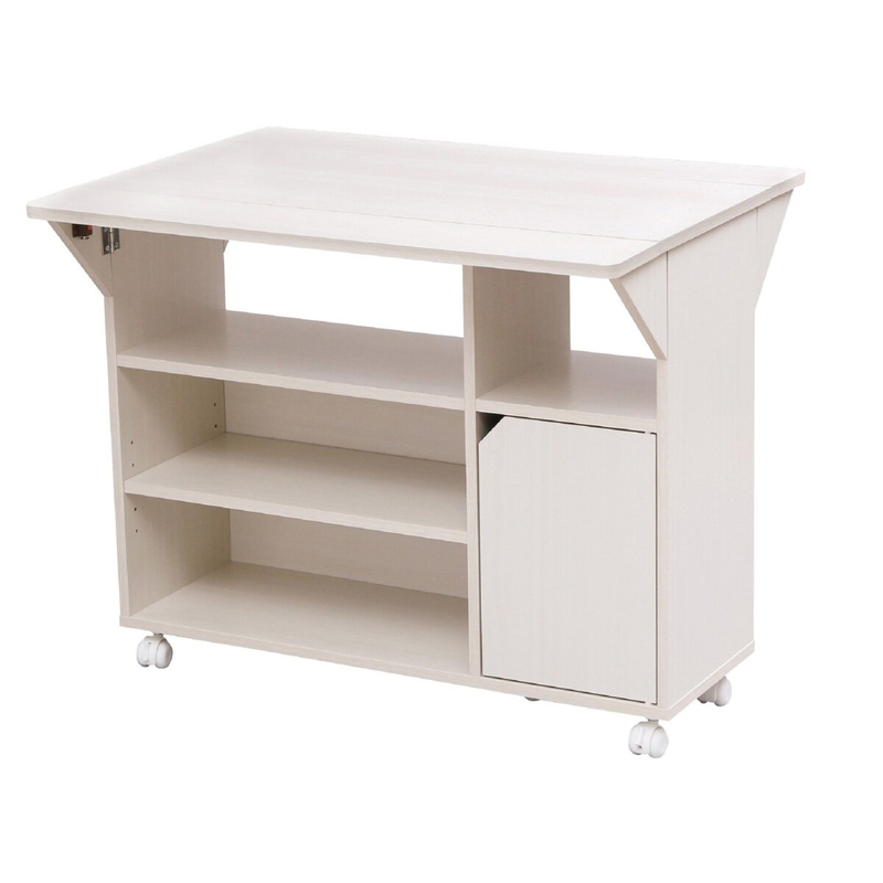 アイリスオーヤマ 扉付きキッチンワゴン 奥行37〜64.4cm TKW-90