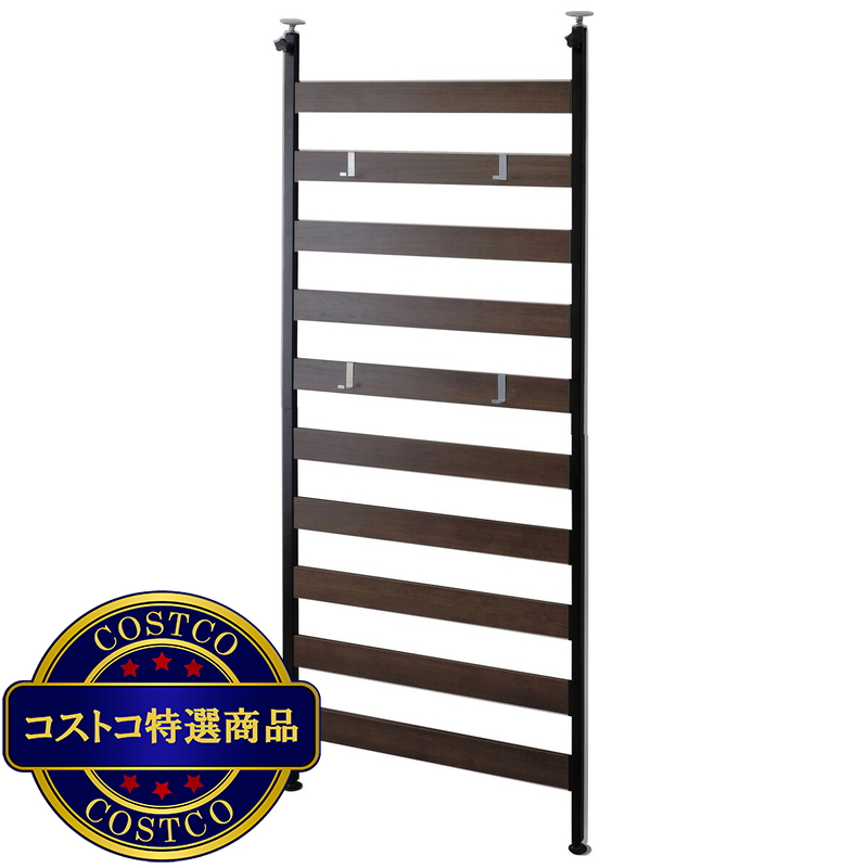 (コストコ) アイリスオーヤマ ウッドウォールラック 幅68.1cm WLR-66 ブラック 251448 - 画像 (2)