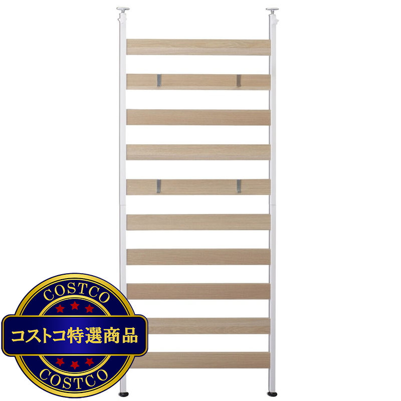 アイリスオーヤマ ウッドウォールラック 幅68.1cm WLR-66 ホワイト 251449