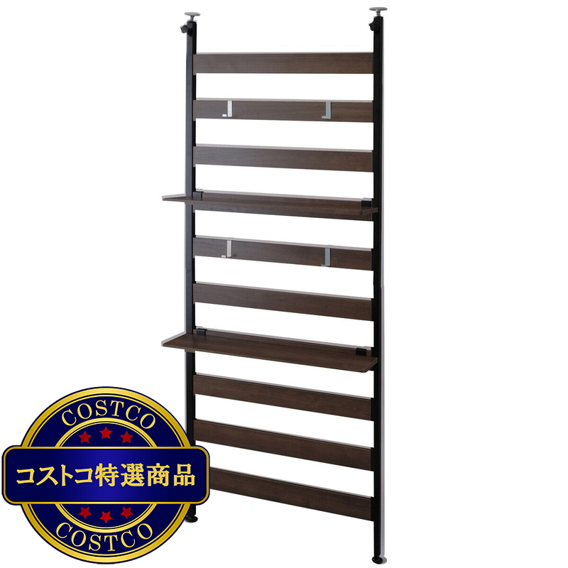 アイリスオーヤマ ウッドウォールラック 幅68.1cm 棚付き WLR-T66