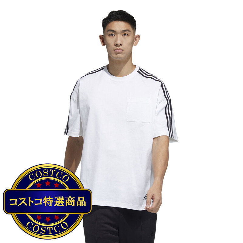 (コストコ) アディダス メンズ マストハブ スリーストライプス ルースフィットTシャツ