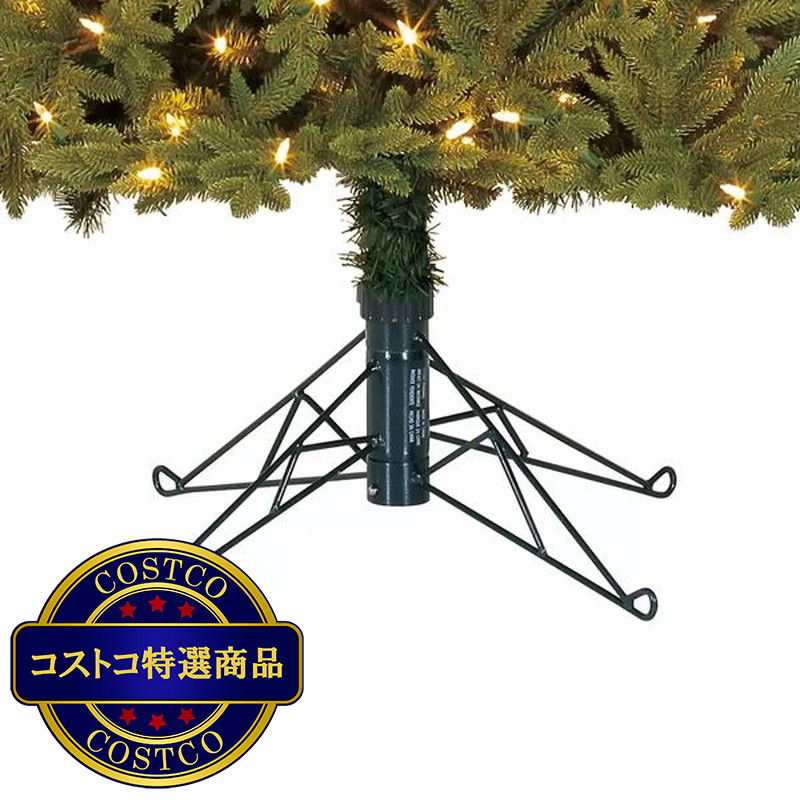 (コストコ) クリスマスツリー スリム型 電飾付き 約198cm LED 450球 - 画像 (4)
