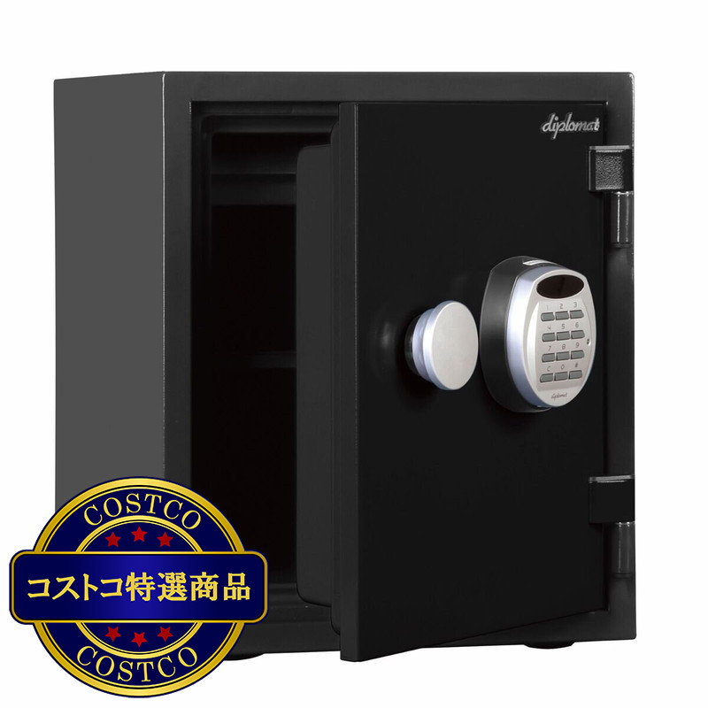 (コストコ) ディプロマット 耐火・耐水デザイン金庫 クリスタルシリーズ 25L A125R3WR - 画像 (2)