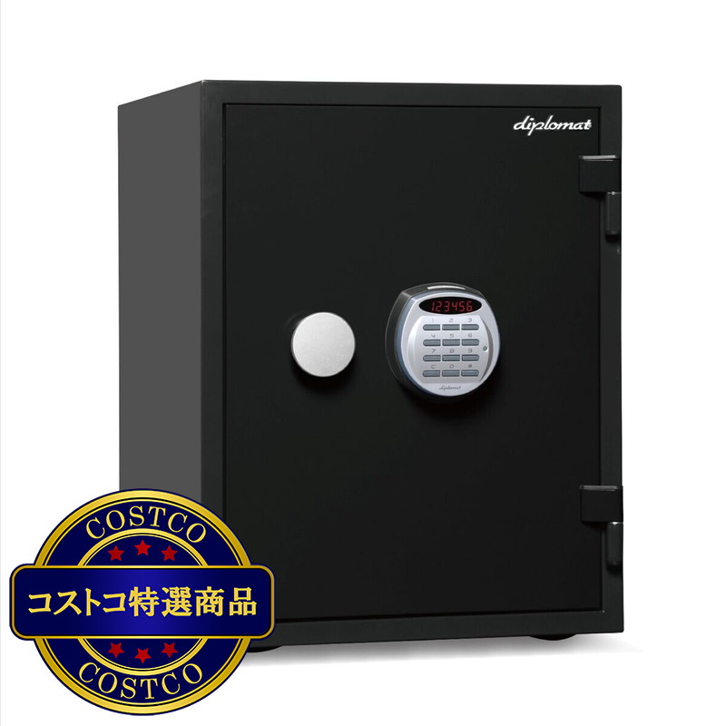 (コストコ) ディプロマット 耐火・耐水デザイン金庫  クリスタルシリーズ 36L  A530R3WR