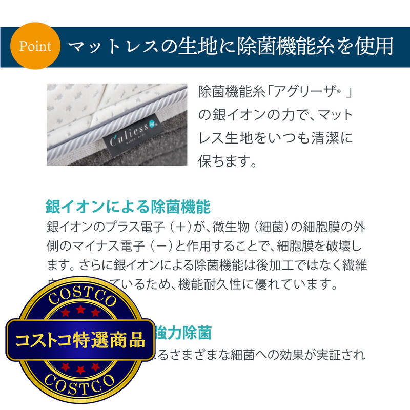 (コストコ) フランスベッド シングル マットレス LT-5000α ミディアムソフト - 画像 (2)
