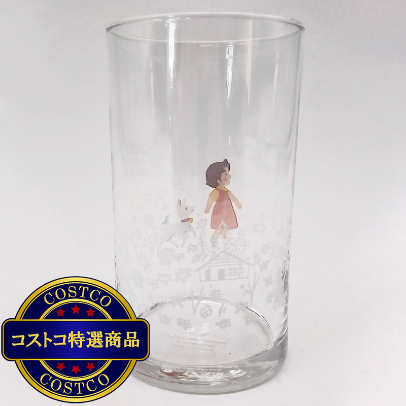 (コストコ) 三郷陶器 アルプスの少女ハイジ ガラスタンブラー 250ml スキップ - 画像 (2)