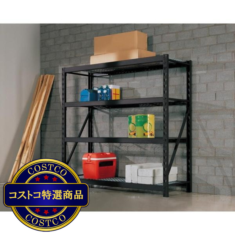 (コストコ) WHALEN スチールラック 4段 WS-NIR772472WWD-BW - 画像 (2)