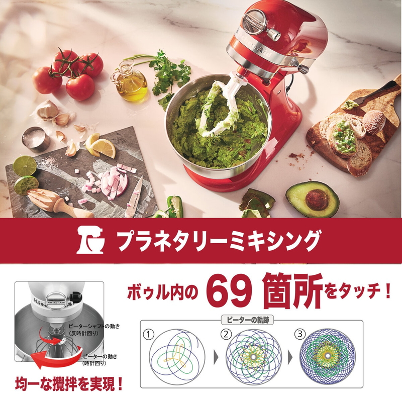 キッチンエイド アルチザン ミニ スタンドミキサー 3.3L - 画像 (2)