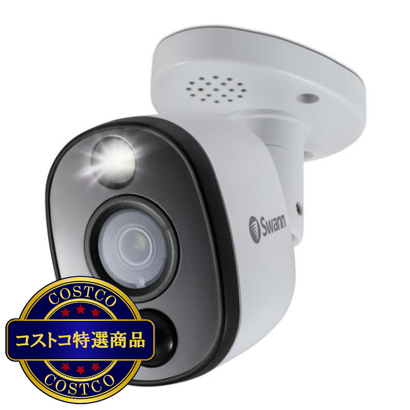 (コストコ) Swann 8CH 4K DVRシステム 2TB 警告ライト バレット型 カメラ2台&ドーム型 カメラ4台 計6台セット - 画像 (2)