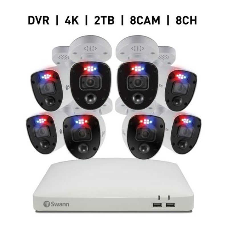 (コストコ) Swann（スワン）8CH 4K DVRシステム 2TB Enforcer バレット型 カメラ8台