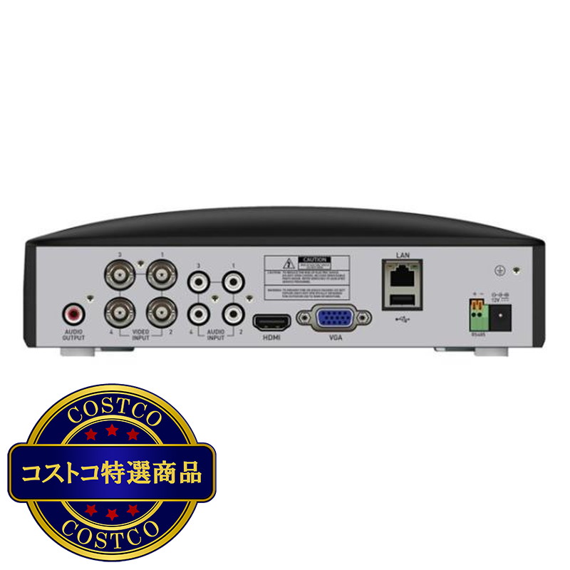 (コストコ) Swann 4CH 1080 DVRシステム 1TB ドーム型 カメラ4台 - 画像 (3)