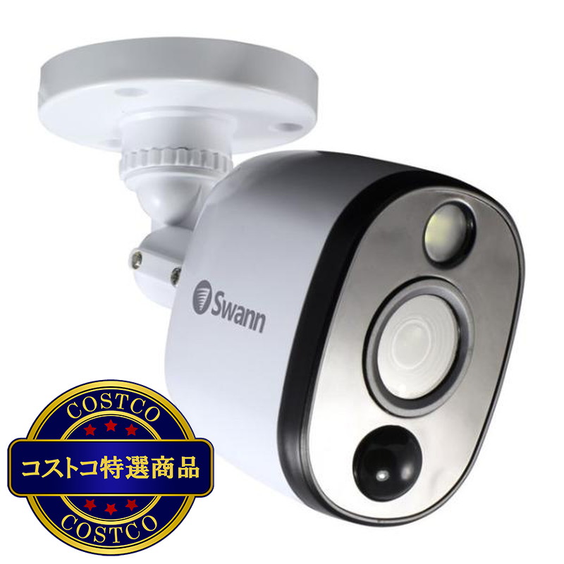 (コストコ) Swann 8CH 1080 DVRシステム 2TB 警告ライト バレット型 カメラ8台 - 画像 (2)