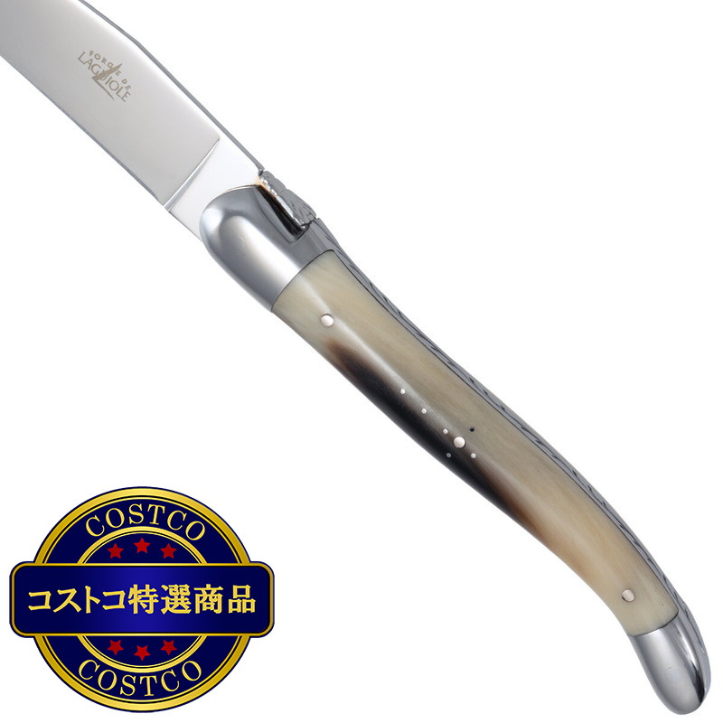 (コストコ) フォルジュ ド ライヨール テーブルナイフ ホーン ポリッシュ 2本セット - 画像 (3)