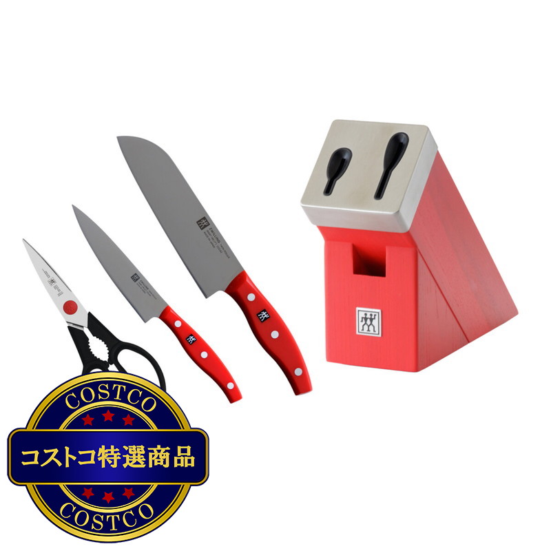 (コストコ) ツヴィリング ポルックス セルフシャープニング ナイフブロックセット 4点セット - 画像 (3)