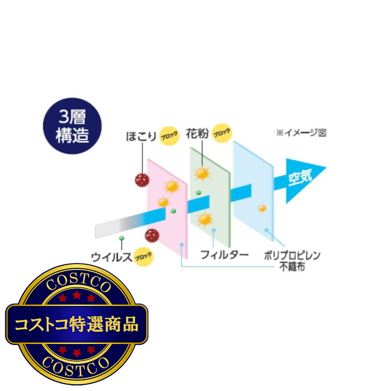 (コストコ) アイリスオーヤマ ディスポーザブルマスク 学童サイズ 30枚 - 画像 (4)