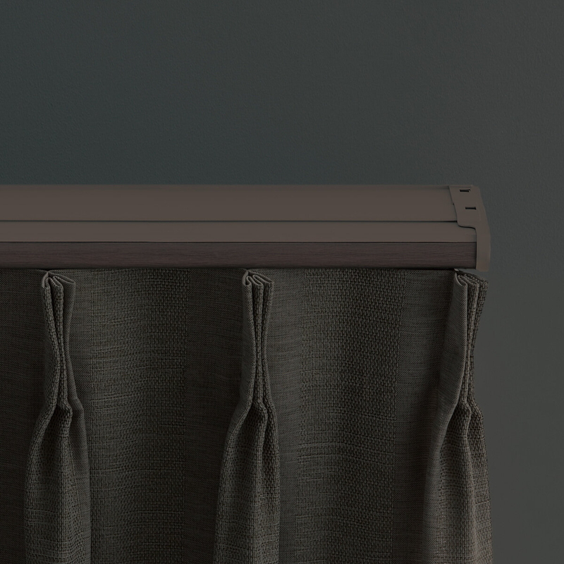 (コストコ) トーソー カーテンレール リネア カバートップ W2.0 木目ホワイト - 画像 (2)