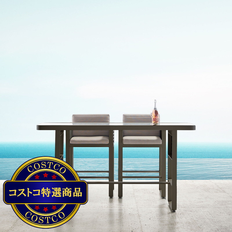 (コストコ) ヒゴールド エアポート ハイチェア＆テーブル 3点セット
