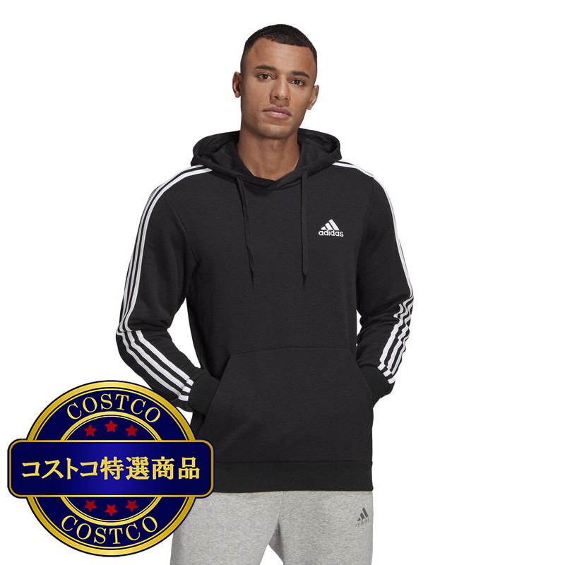 (コストコ) アディダス メンズ 3ストライプス スウェットフーディ