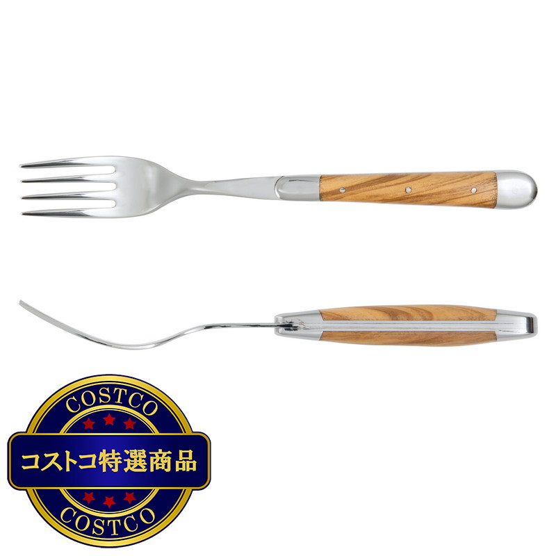 (コストコ) フォルジュ ド ライヨール フォーク オリーブウッド ポリッシュ 2本セット - 画像 (2)