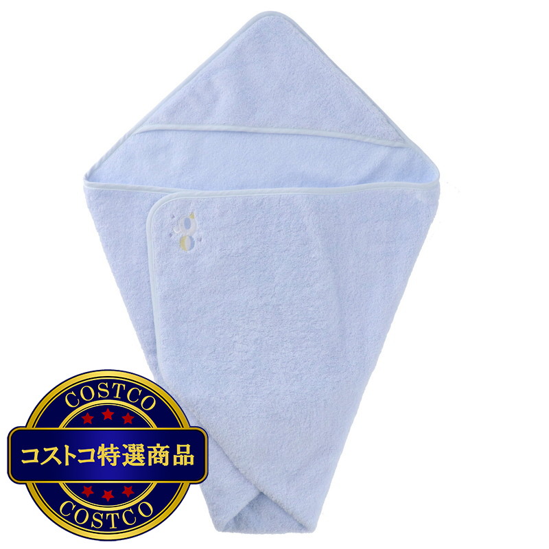 (コストコ) 今治 フード付きベビーおくるみタオル 約80cm x 80cm - 画像 (2)