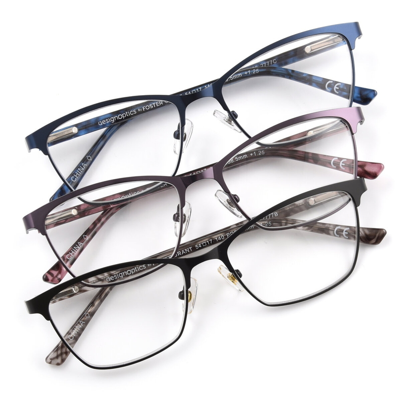 (コストコ) Design Optics® by Foster Grant "ADDIE" リーディンググラス 1.50 3着セット