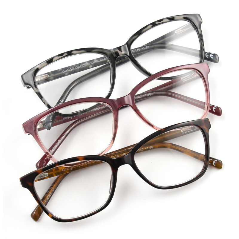 Design Optics® by Foster Grant "KIERSEY"/"ADDIE" リーディンググラス 1.50 3着セット