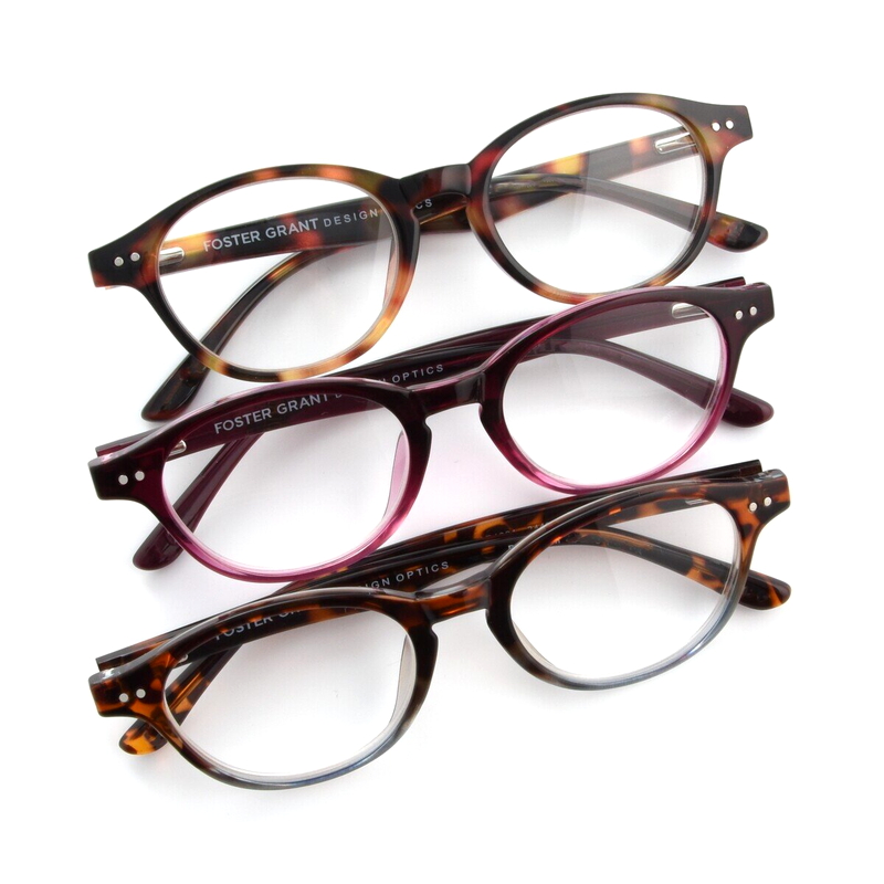 (コストコ) Design Optics® by Foster Grant "OLIVIA"/"LAYNA" リーディンググラス 1.50 3着セット