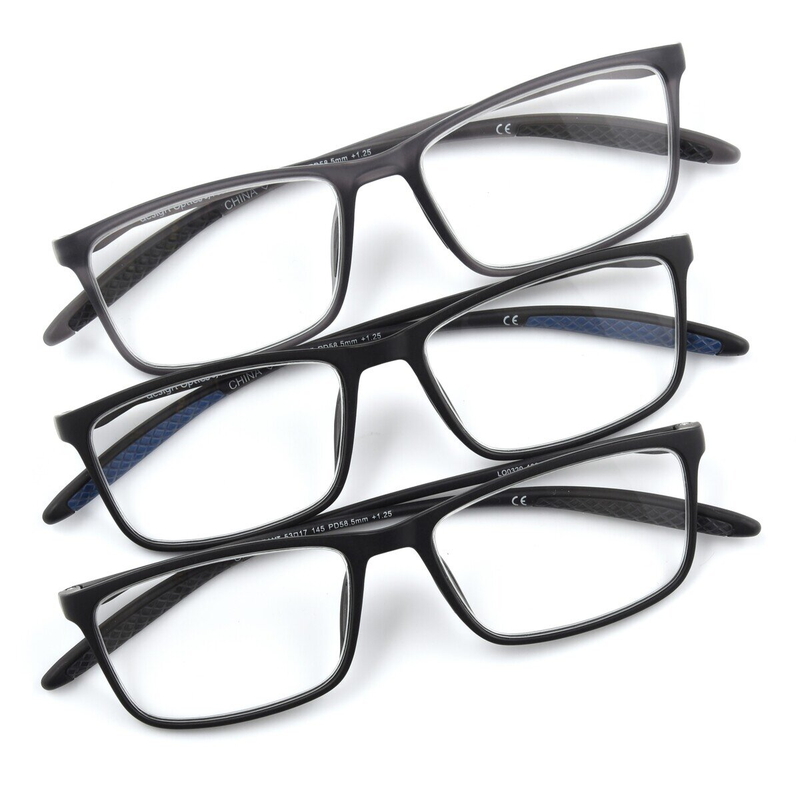 (コストコ) Design Optics® by Foster Grant "DAX" リーディンググラス 1.50 3着セット
