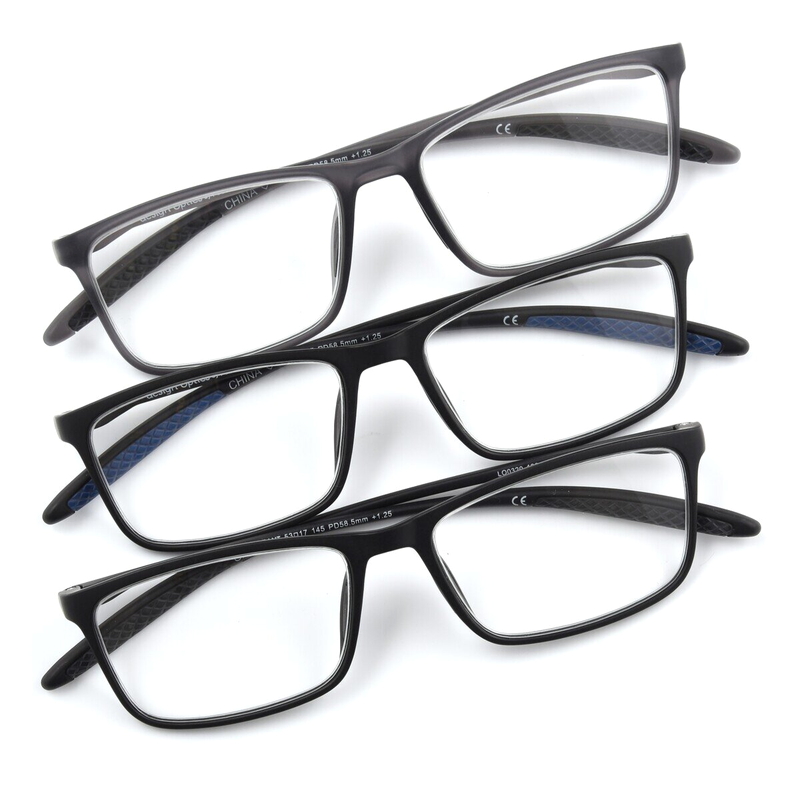 (コストコ) Design Optics® by Foster Grant "CHARLIE"/"DAX" リーディンググラス 3.00 3着セット - 画像 (2)