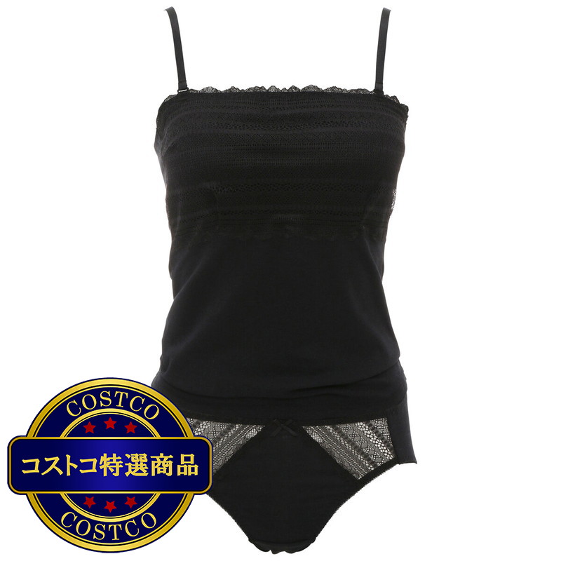 (コストコ) トリンプ・インターナショナル・ジャパン カップ付きベアトップ キャミソール & ショーツ セット