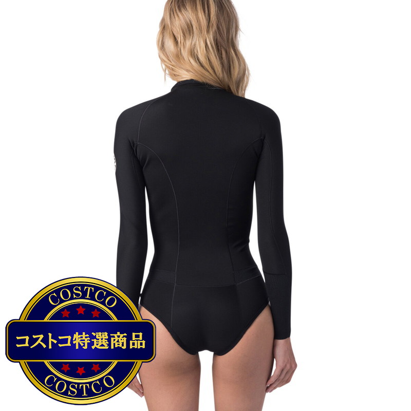 (コストコ) リップカール Gボム 女性用 1mm ハイカット フロントジップ ロングスリーブ スプリングウェットスーツ WSP6EW - 画像 (3)
