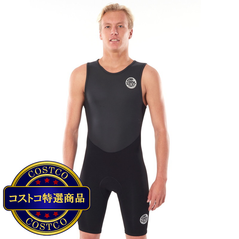 (コストコ) リップカール ドーンパトロール 男性用 1.5mm バックジップ ショートジョン ウェットスーツ WSP9DM