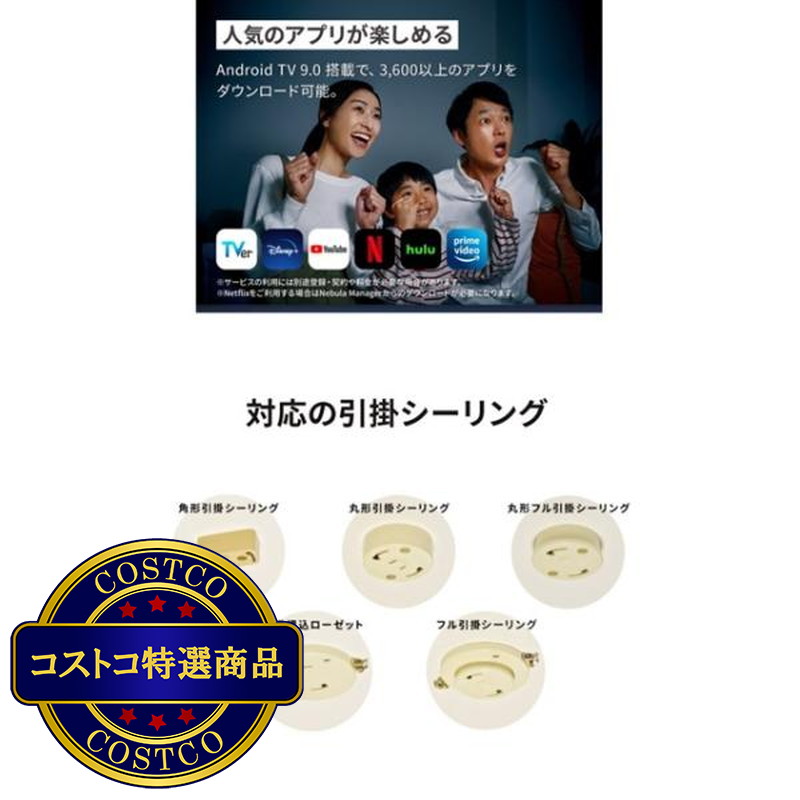 (コストコ) アンカー ネビュラ Nova シーリングライト プロジェクター - 画像 (4)