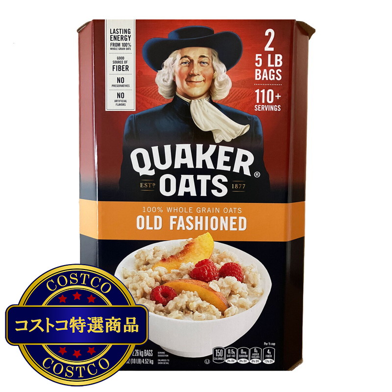 (コストコ) クエーカー オートミール オールドファッションスタイル 2.26kg x 2袋