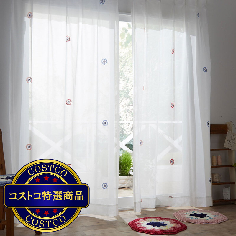 (コストコ) Design Life Floride シアーカーテン  100 x 176 cm