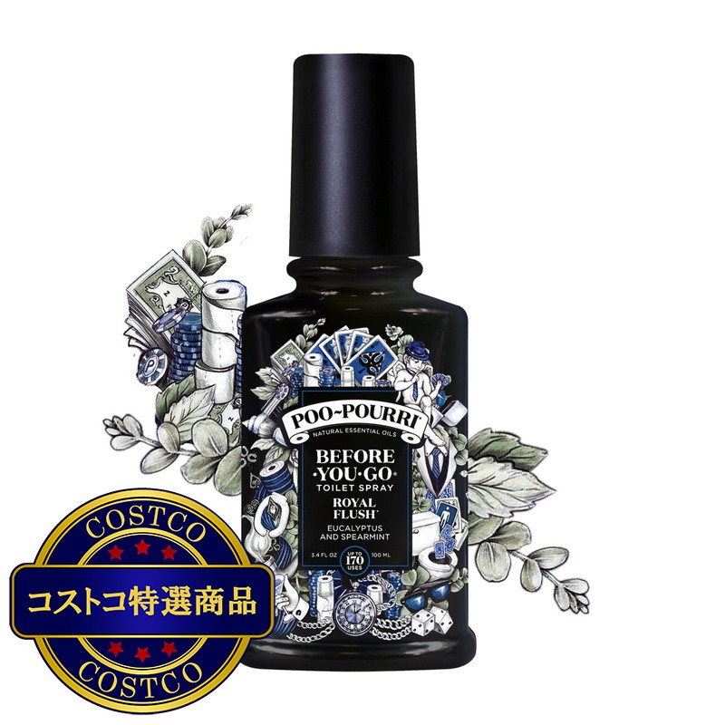 (コストコ) Poo-Pourri トイレ用消臭フレグランススプレー 100ml x 2本 オリジナルシトラス/ ロイヤルフラッシュ - 画像 (4)