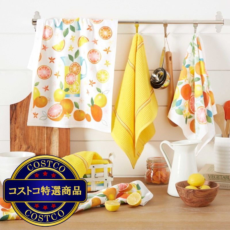 (コストコ) キッチンタオル 6枚 セット 43 x 71 cm