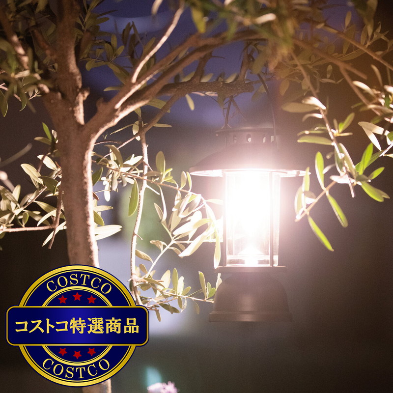 (コストコ) LEDソーラーライト 2本セット ランタン型/吊下げ/床置き - 画像 (4)