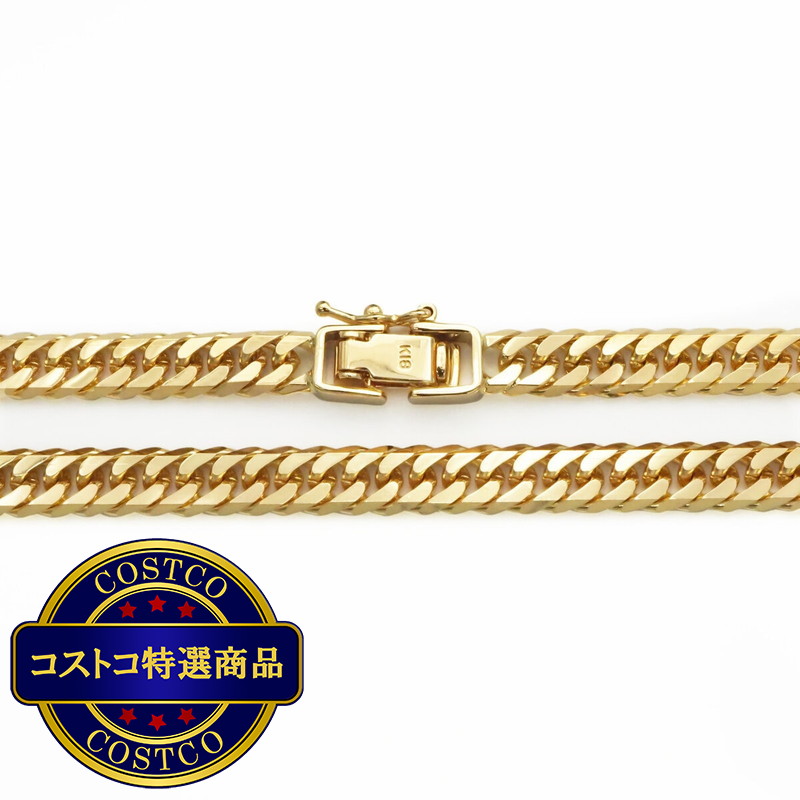 (コストコ) K18 喜平ネックレス 6面カットダブル 30g 50cm - 画像 (2)