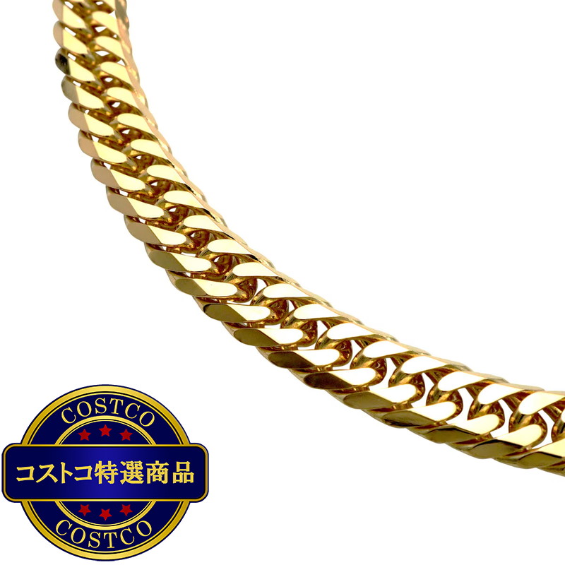 (コストコ) K18 喜平ネックレス 6面カットダブル 50g 50cm