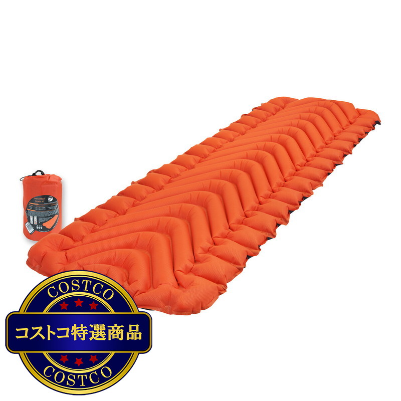 (コストコ) クライミット インシュレーテッド スタティックV インフレータブル スリーピングパッド - オレンジ - 画像 (2)