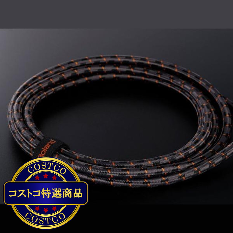 (コストコ) ローランド 楽器用ケーブル Goldシリーズ 3m 片L字型 RIC-G10A - 画像 (3)