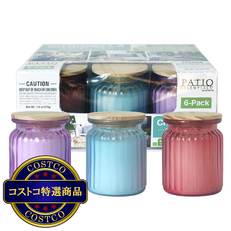 (コストコ) シトロネラキャンドル 野外用 6個セット