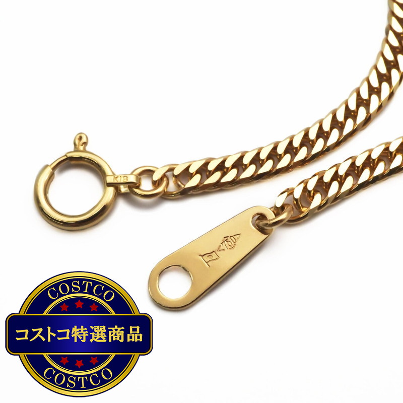 (コストコ) K18 喜平ブレスレット 6面カットダブル 3.5g 17cm - 画像 (2)