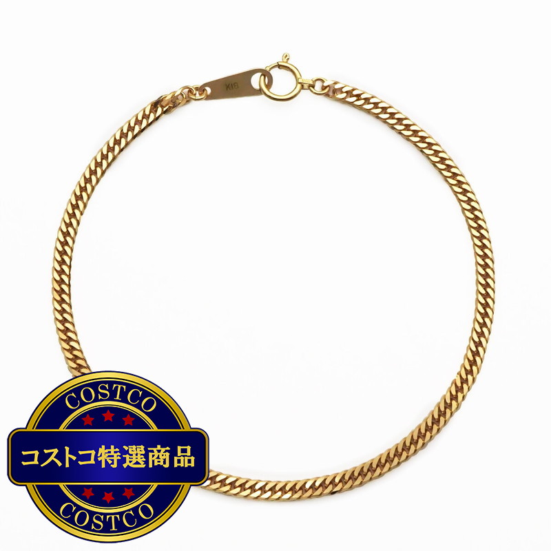 (コストコ) K18 喜平ブレスレット 6面カットダブル 3.5g 17cm - 画像 (3)