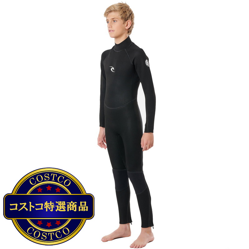 (コストコ) リップカール FREELITE バックジップ 5/3mm ウェットスーツ 122BFS 子供用 - 画像 (2)