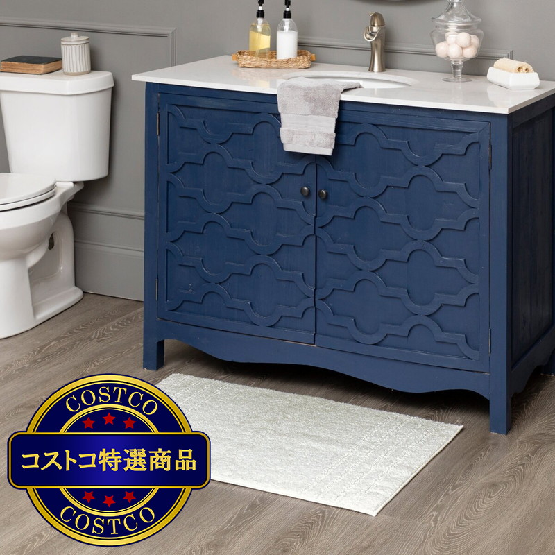 (コストコ) リバーシブル バスマット コットン100％ 60cm x 91cm